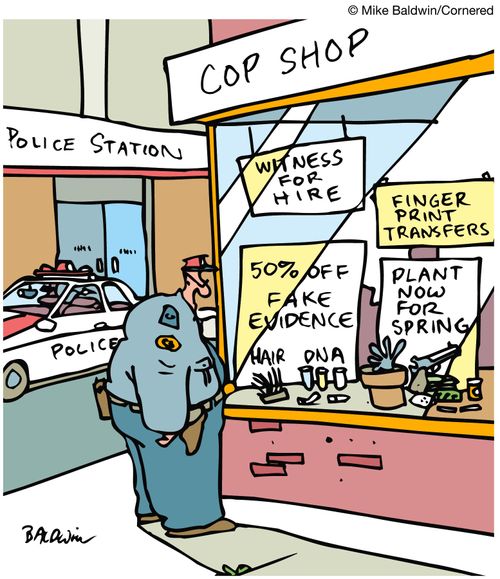 Cop Shop/Fake evidence/Plant now for spring.