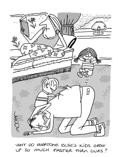 'Why do everyone else's kids grow up so much faster than ours?'