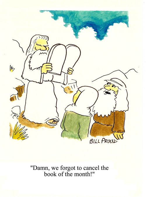 'Damn, we forgot to cancel the book of the month!'