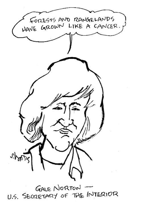 Gale Norton - US Secretary of the Interior.