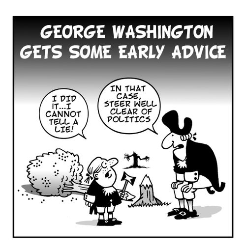 George Washington gets some early advice.
