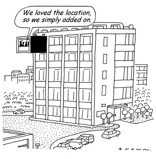 'We loved the location, so we simply added on.'