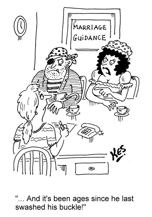 '... And it's been ages since he last swashed his buckle!'