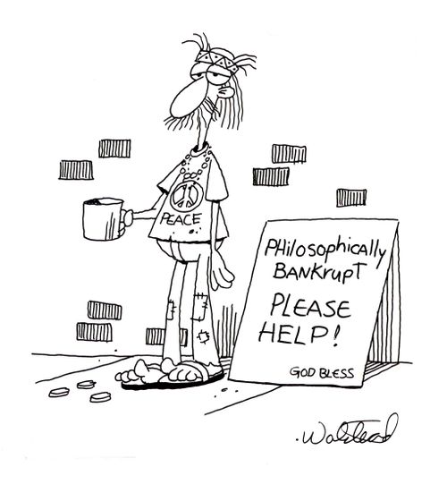 Philosophically bankrupt.