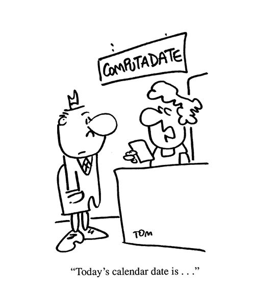 'Today's calendar date is...'
