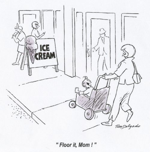 'Floor it, Mom!'