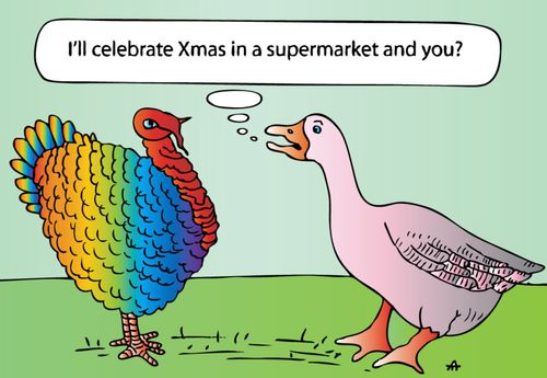 'I'll celebrate Christmas in a supermarket and you?'