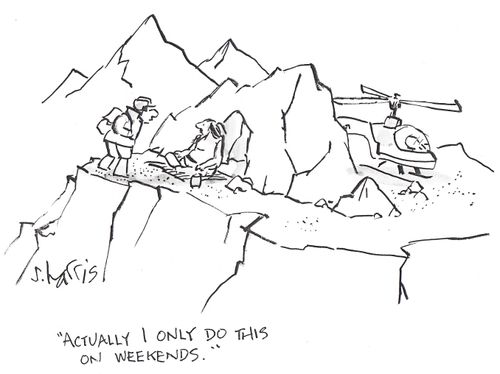 'Actually I only do this on weekends.'