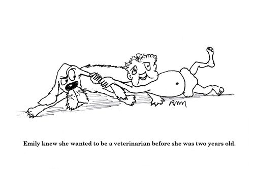 Emily knew she wanted to be a veterinarian before she was two years old.