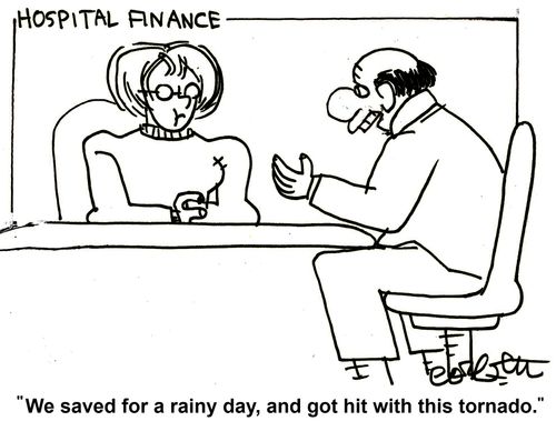 'We saved for a rainy day, and got hit with this tornado.'