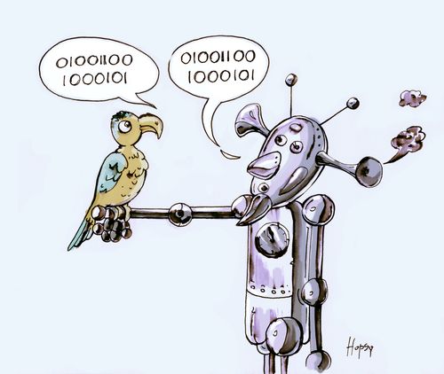 Parrot and Robot.