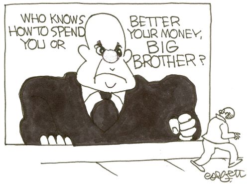 Who knows better how to spend your money, you or Big Brother?'