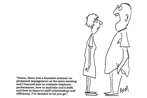 'Gwen, there was a fantastic seminar on personnel management...