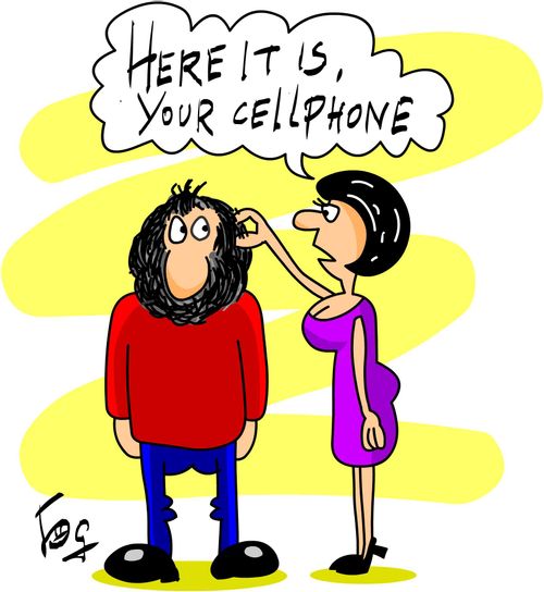 'Here it is, Your cellphone.'