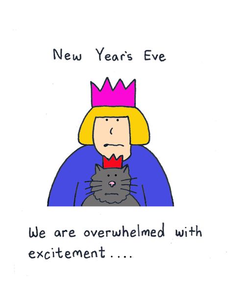 New Year's Eve -we are overwhelmed with excitement.  