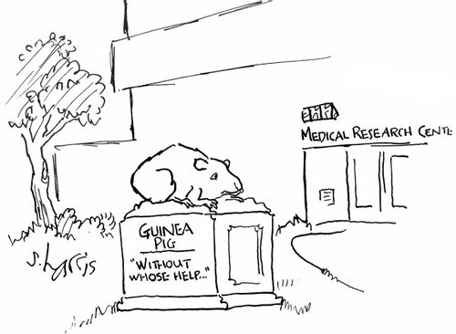 'Guinea pig - without whose help...'