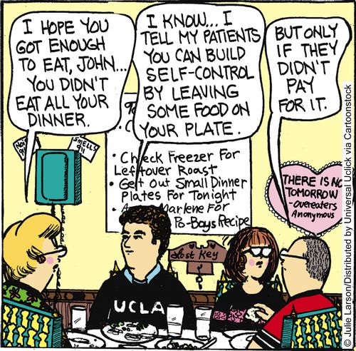 'I hope you got enough to eat, John. . . you didn't eat all your dinner.'