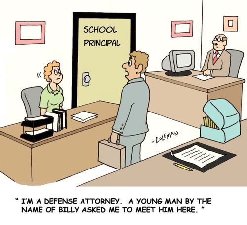 'I'm a defense attorney. A young man by the name of Billy asked me to meet him here.'