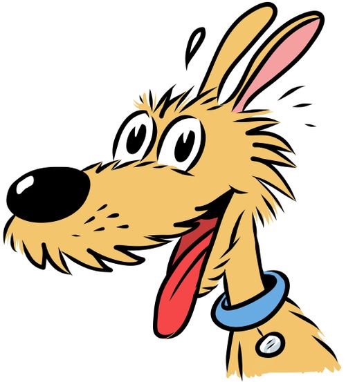 Headshot of perky dog.
