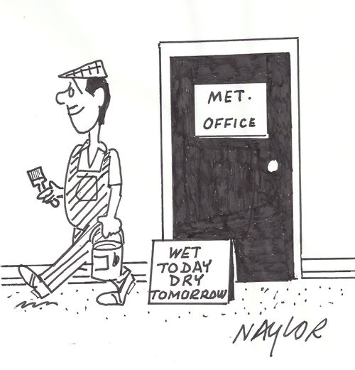 Met Office: Wet today and dry tomorrow.