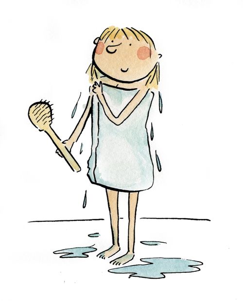 Out of the shower