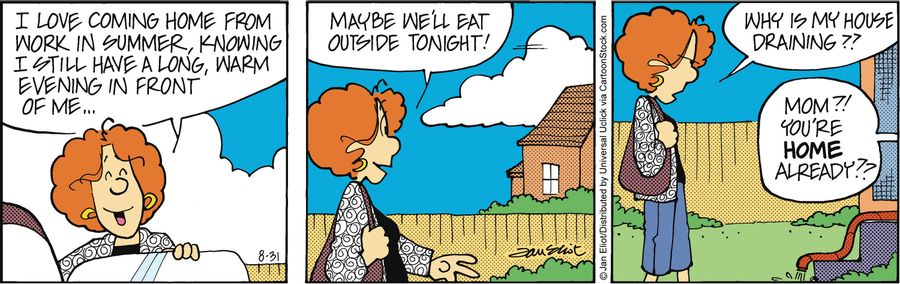 'I love coming home from work in summer, knowing I still have a long, warm evening in front of me. . . why is my house draining??'