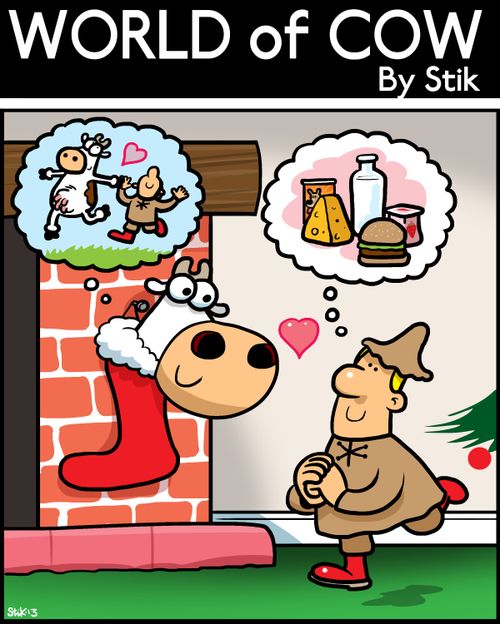 Christmas Cow.