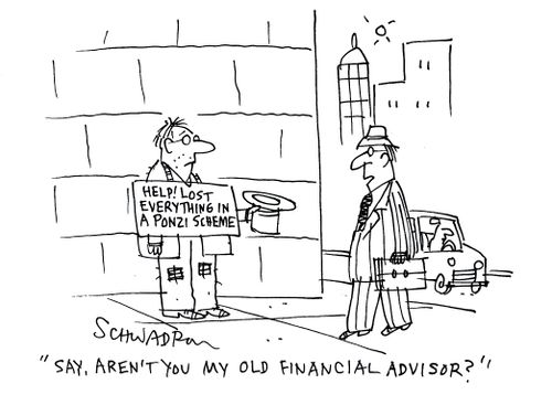 'Say, aren't you my old financial advisor?'