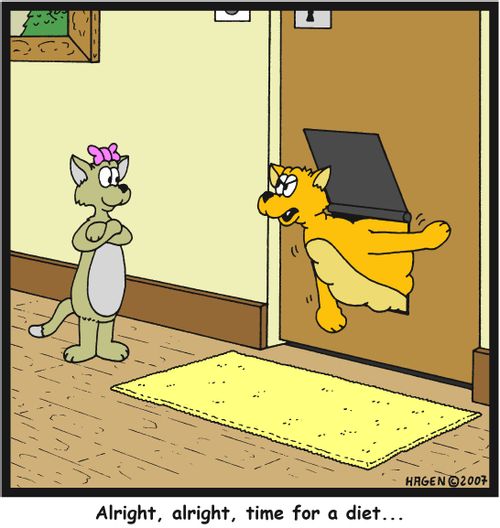 'Alright, alright, time for a diet...'