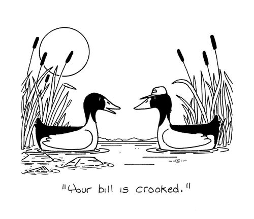 'Your Bill is crooked.'