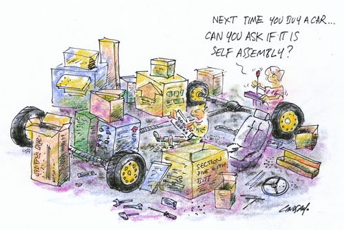 Next time you buy a car, can you ask if it is self assembly?