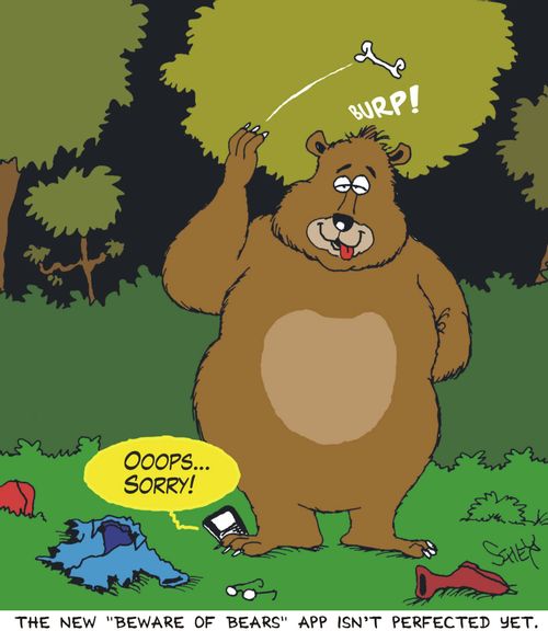 The new 'Beware-of-Bears' app isn't perfected yet.