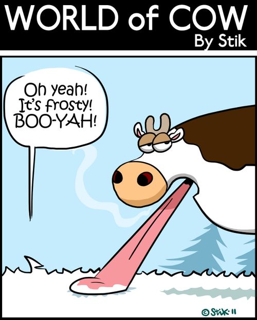 'Oh Yeah! It's frosty! BOO-YAH!'