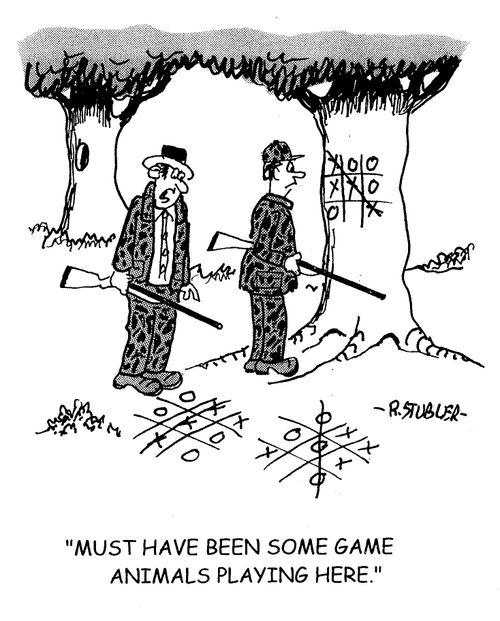 'Must have been some game animals playing here.'