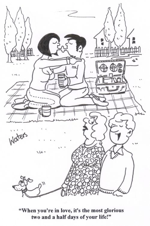 'When you're in love, it's the most glorious two and a half days of your life!'