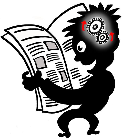 Reading newspaper makes you smart.