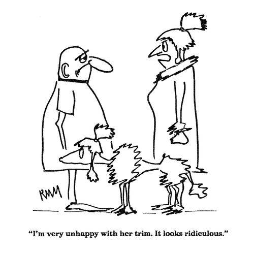'I'm very unhappy with her trim....