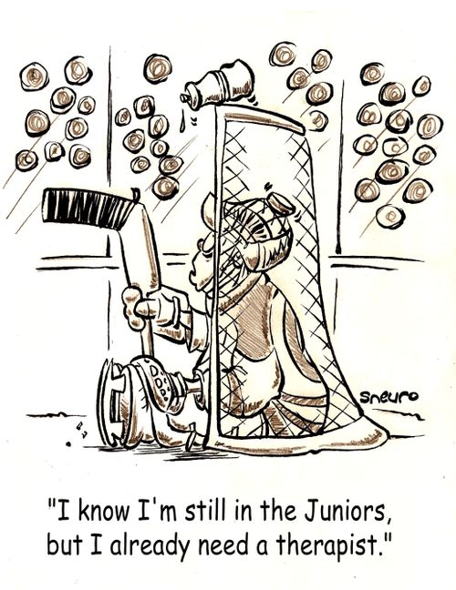 'I know I'm still in the Juniors, but I already need a therapist.'
