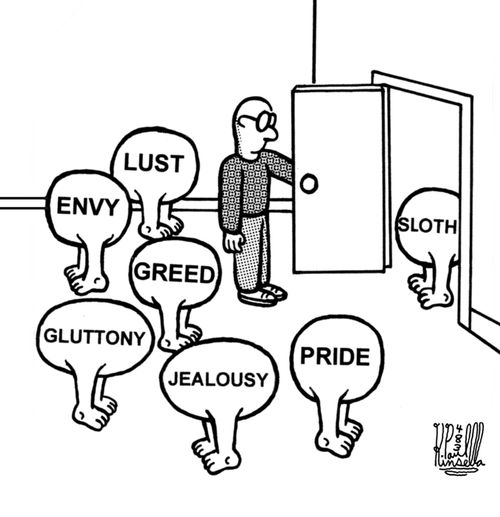 When The Seven Deadly Sins Come Knocking.