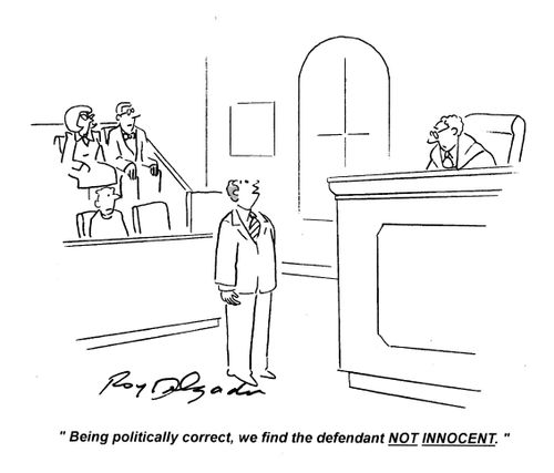 'Being politically correct, we find the defendant not innocent.'