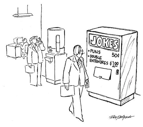 Jokes machine.