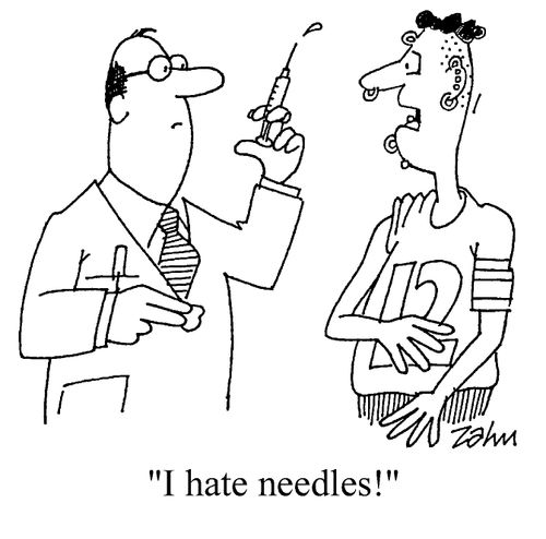"I hate needles!"