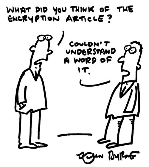 "What did you think of the encryption article?"