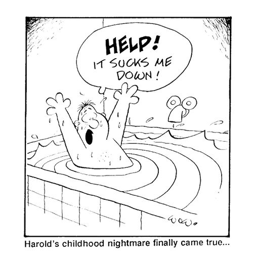 'Harold's childhood nightmare finally came true..'