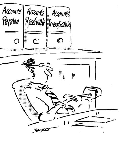 Inexplicable accounts.