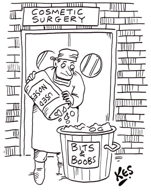 Cosmetic surgery bin: 'Bits & Boobs'