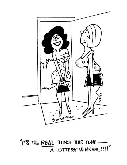 'It's the REAL thing this time-a Lottery winner!'