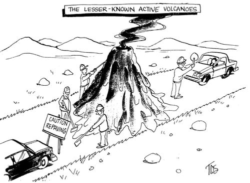 The lesser known active volcano.