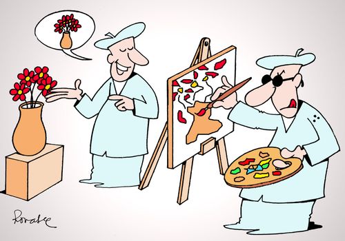 Blind painter