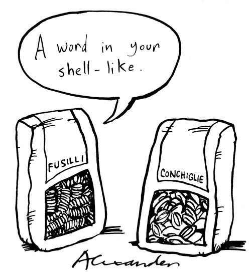"A word in your shell-like..."